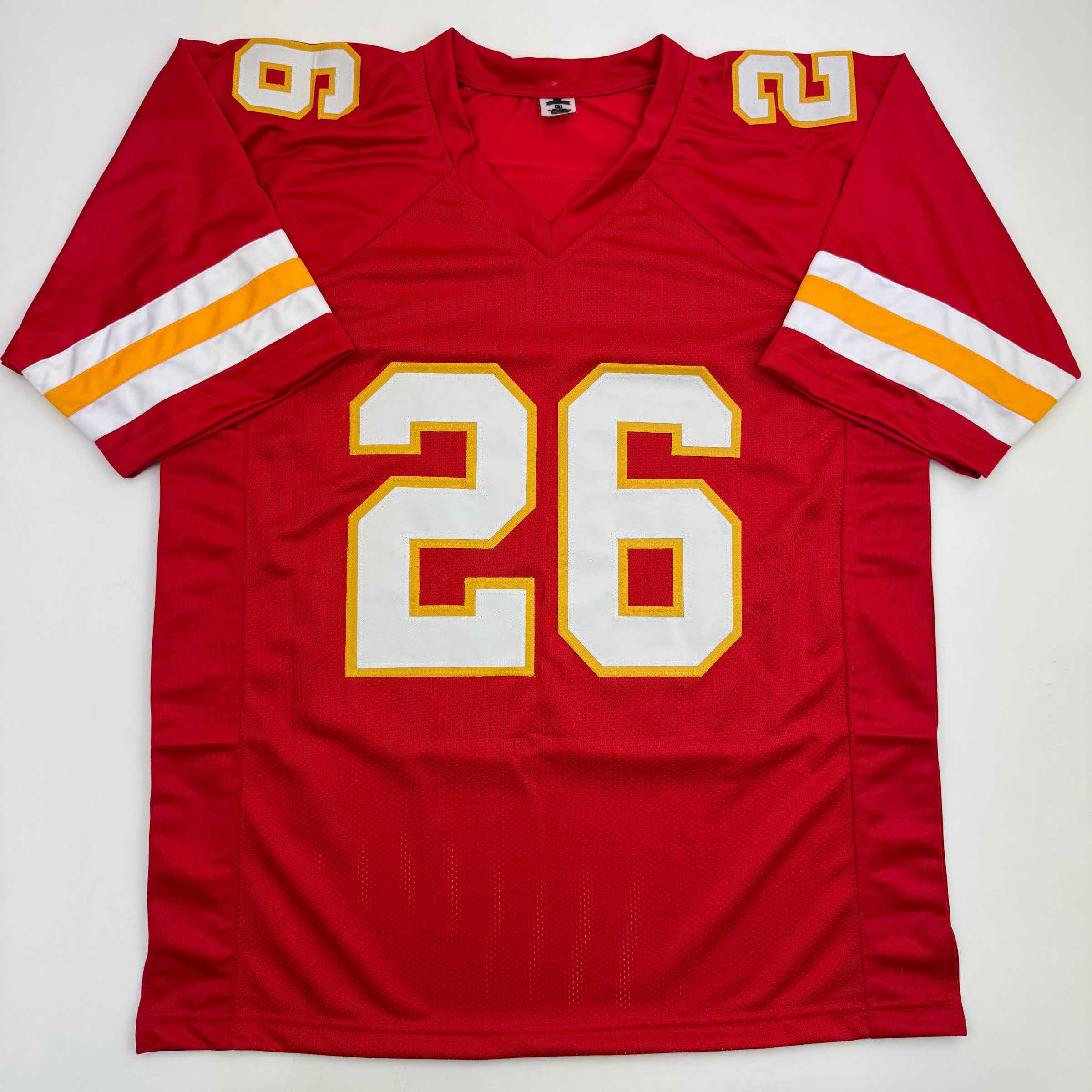 Autographed/Signed Damien Williams Kansas City Red Football Jersey JSA COA
