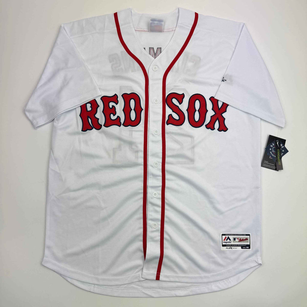 Autographed/Signed Roger Clemens "Rocket" Boston White Baseball Jersey JSA COA