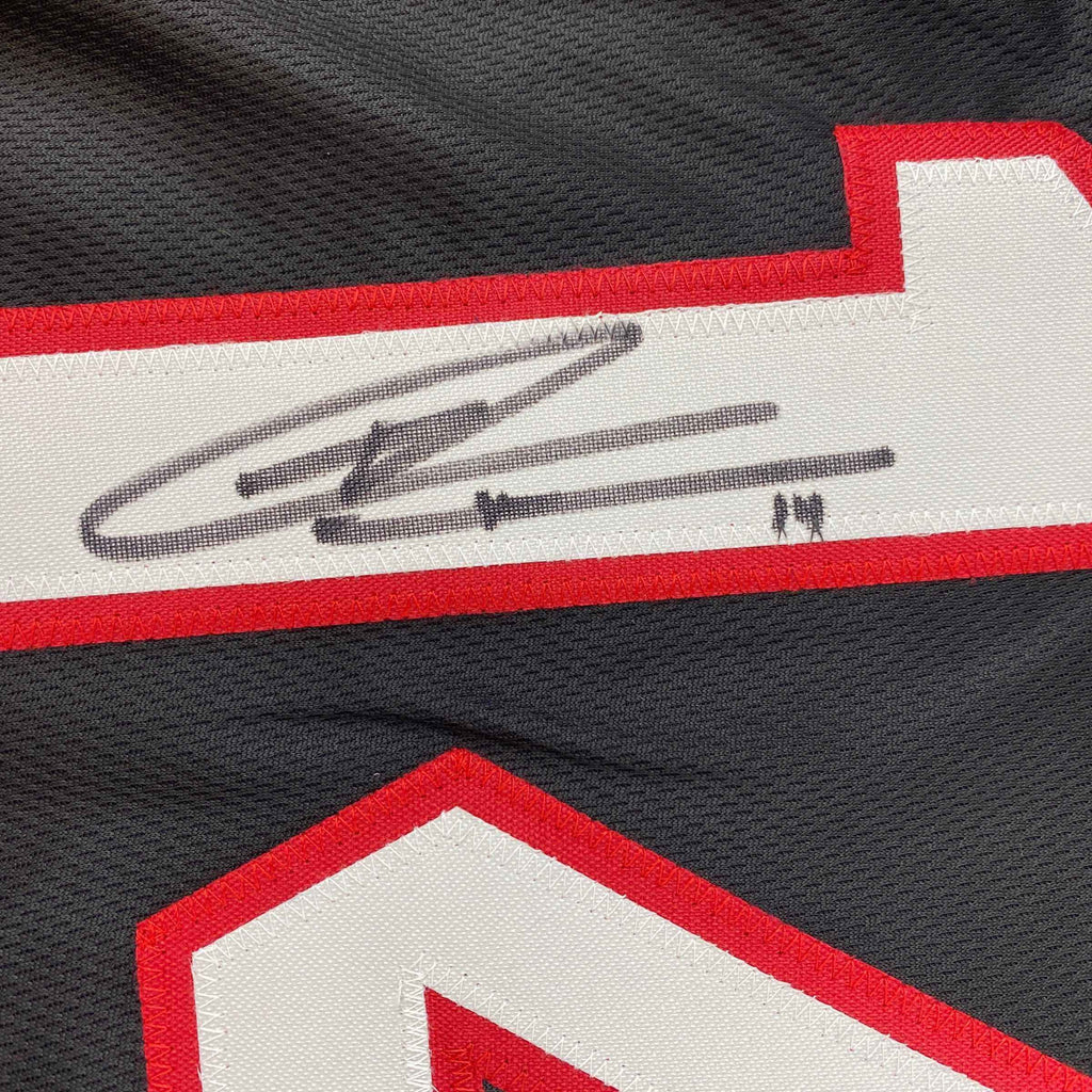 Autographed/Signed Tyler Herro Miami Black Basketball Jersey JSA COA