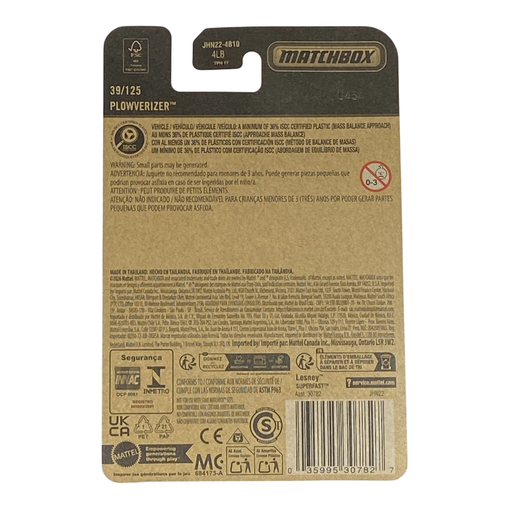Matchbox Plowverizer - 2026 Matchbox Series 39/125