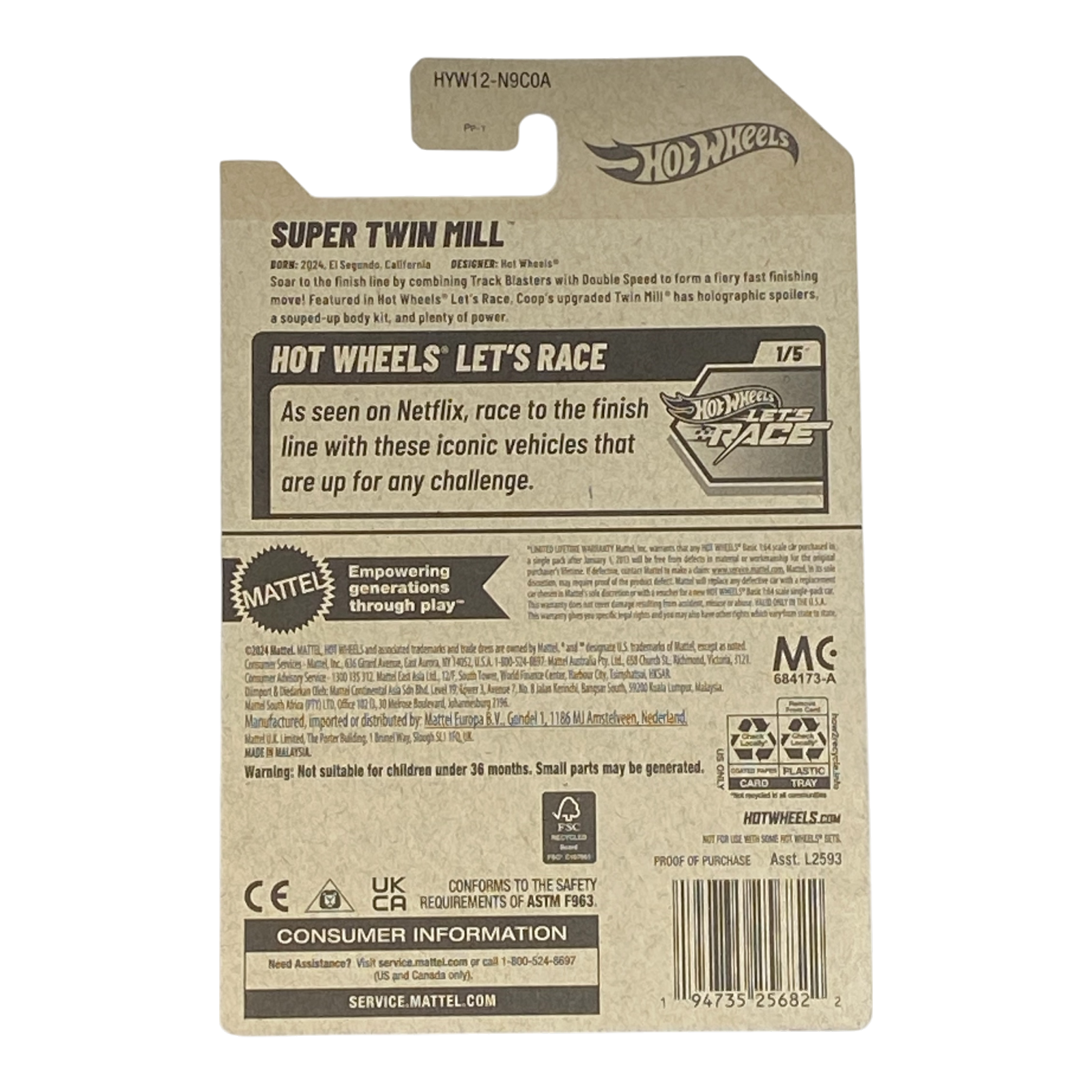 Hot Wheels Super Twin Mill | Let's Race Series 1/5