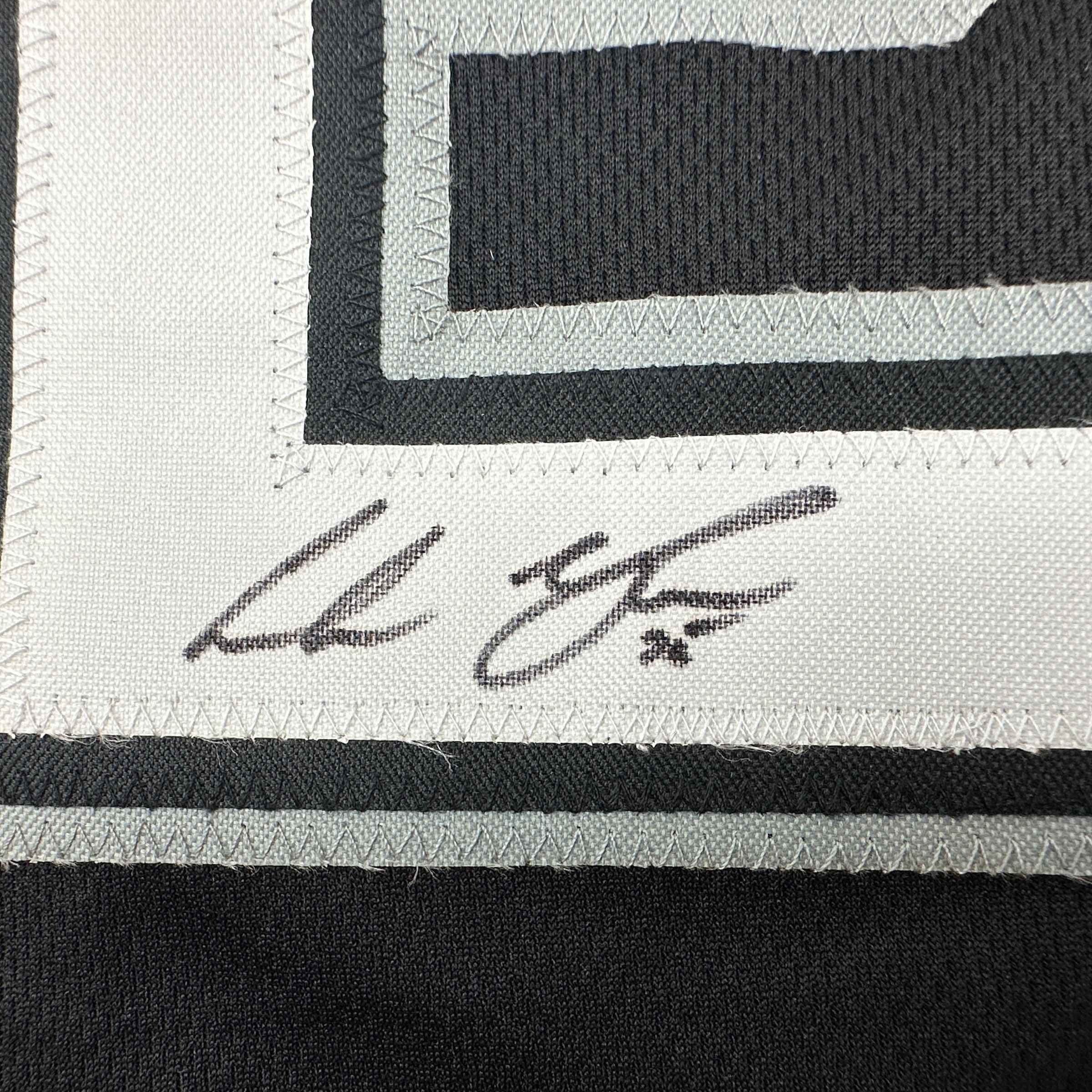 Autographed/Signed Andrew Vaughn Chicago Black Baseball Jersey Beckett BAS COA