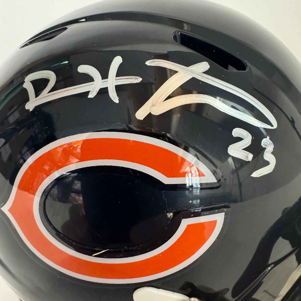 Autographed/Signed Devin Hester Chicago Bears Mini Football Helmet PSA COA