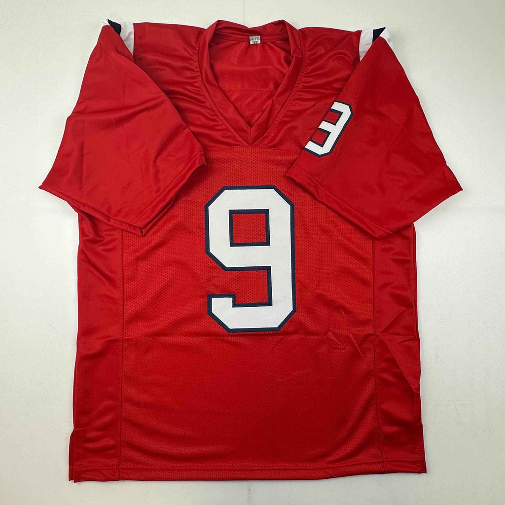Autographed/Signed Matthew Judon New England Red Football Jersey JSA COA