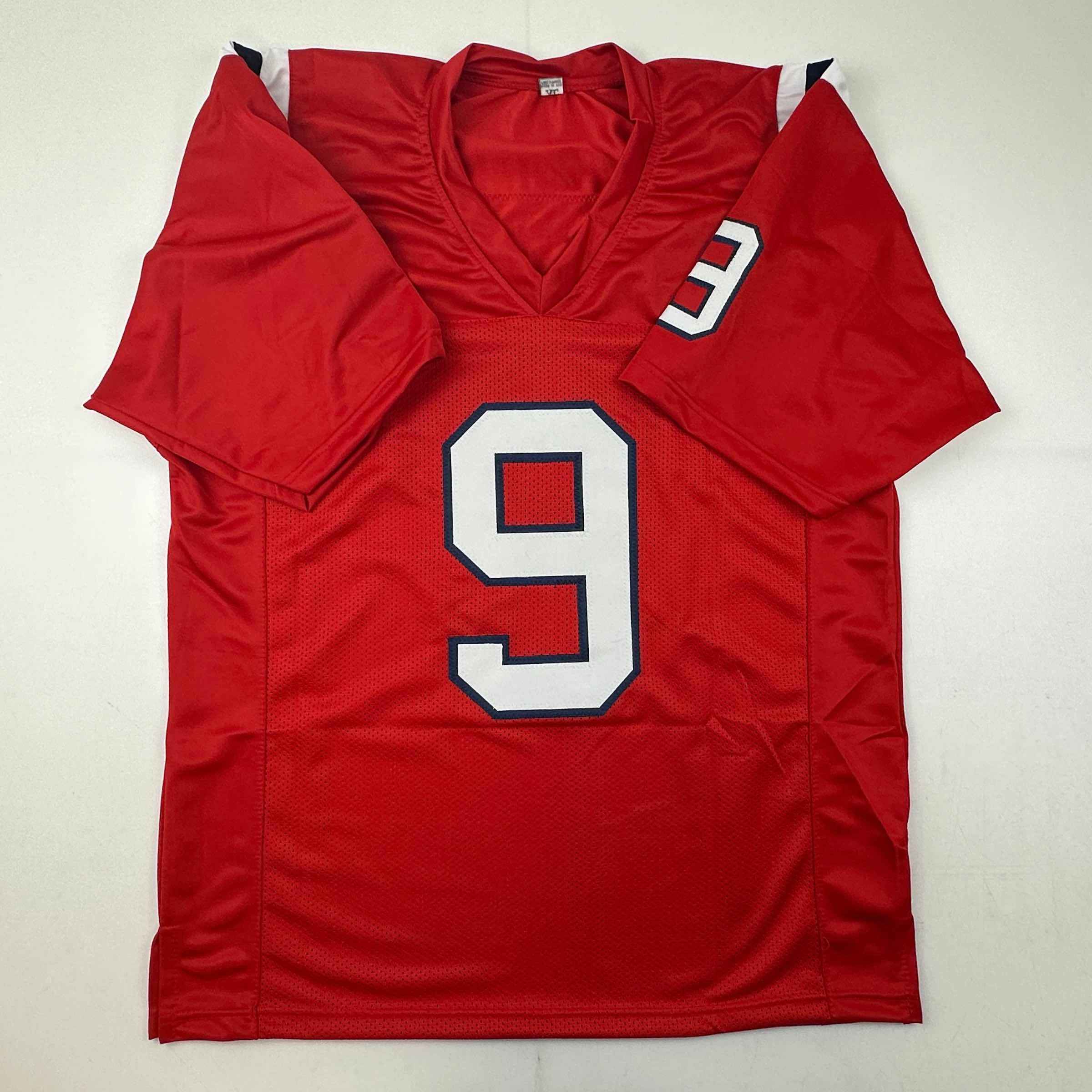 Autographed/Signed Matthew Judon New England Red Football Jersey JSA COA