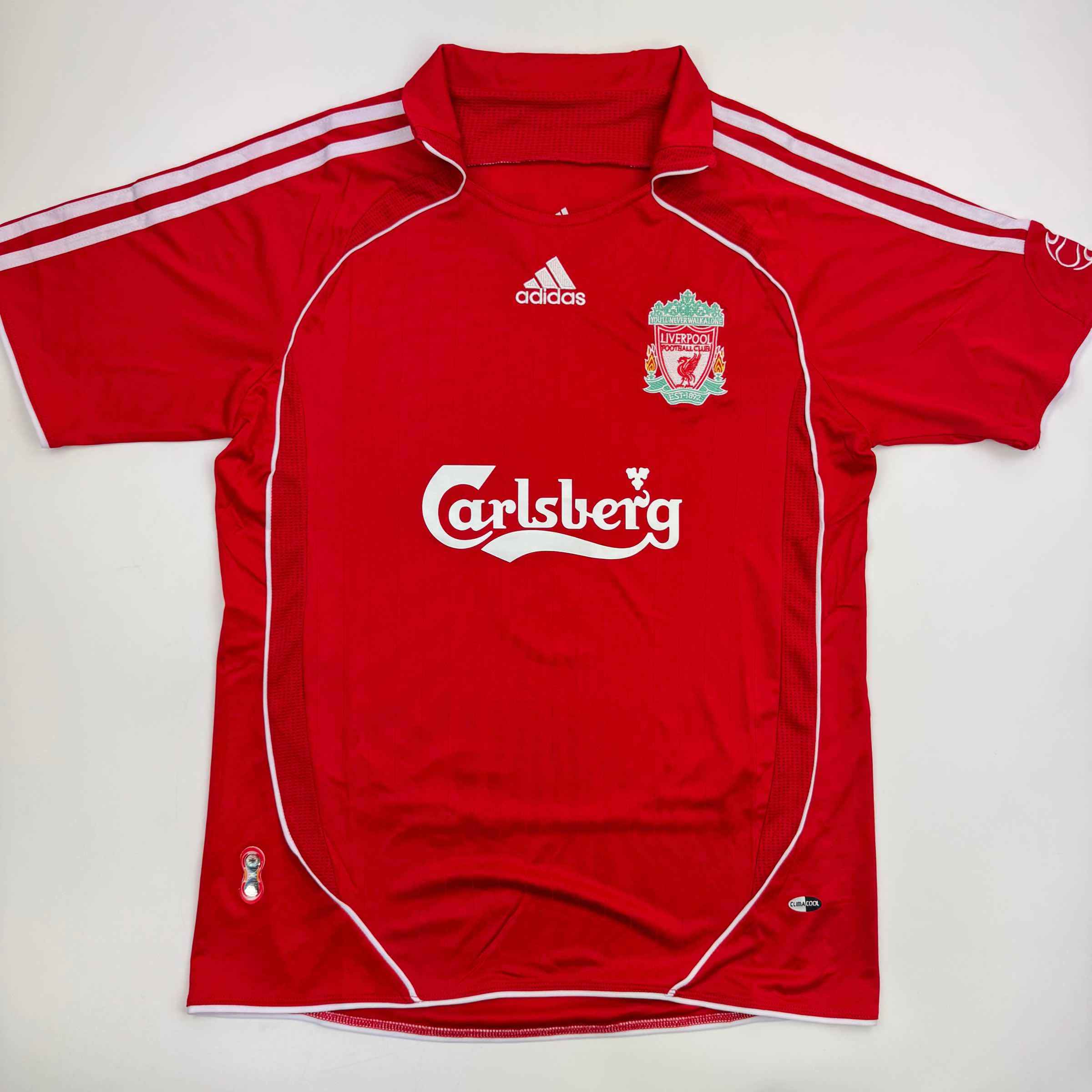 Autographed/Signed Fernando Torres Liverpool Red Soccer Jersey Beckett BAS COA