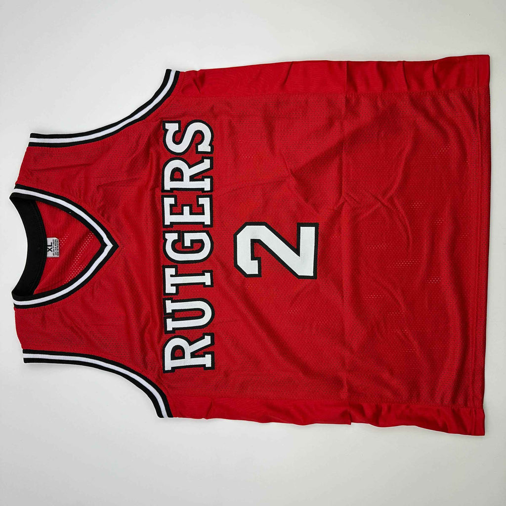 Autographed/Signed Dylan Harper Rutgers Red College Basketball Jersey JSA COA