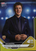 2025 Topps Now Kon Knueppel #D4 Gold Foil /50 Charlotte Hornets Rookie RC Basketball Card