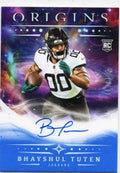 2025 Panini Origins Bhayshul Tuten #RABTU Blue Auto /49 Jacksonville Jaguars Rookie RC Football Card