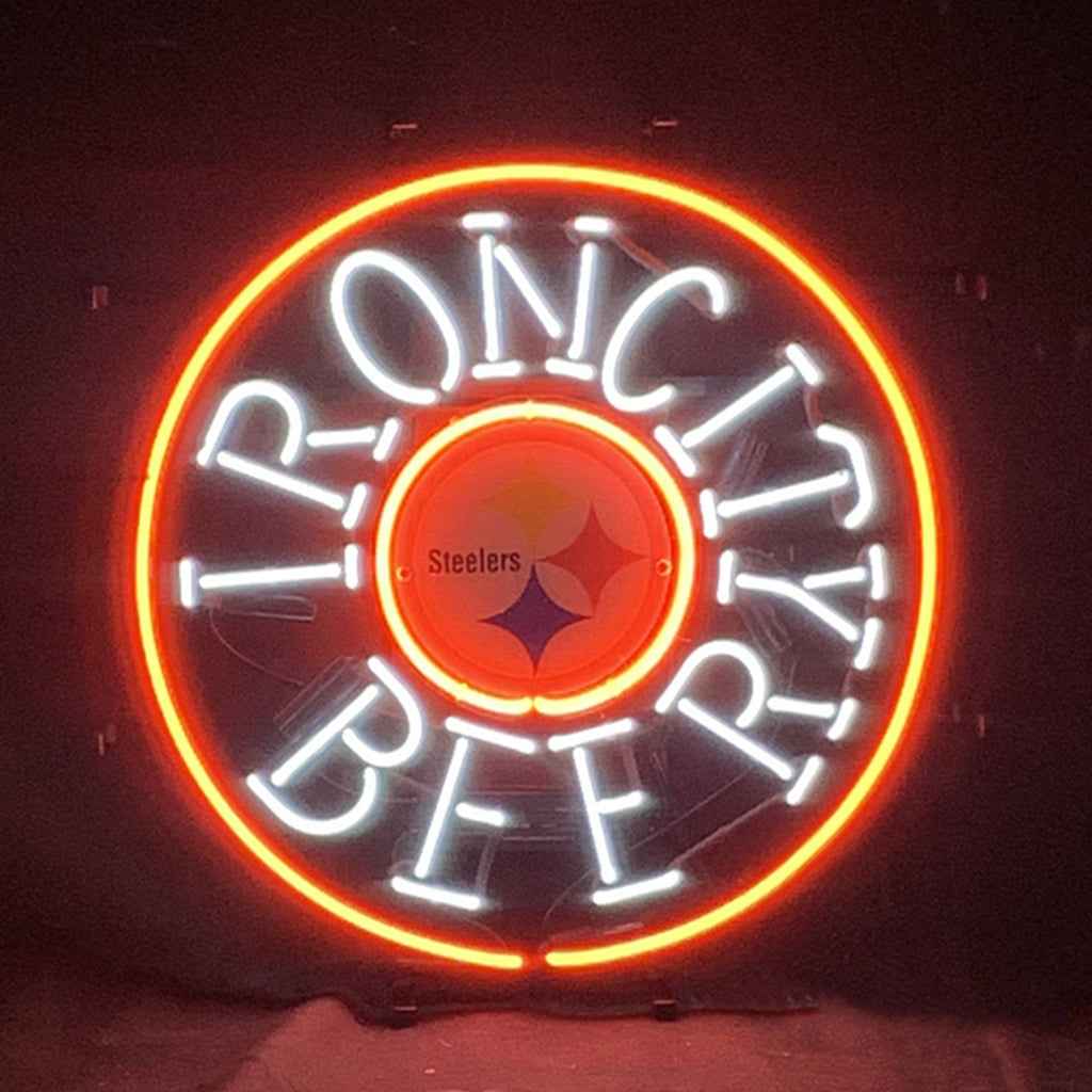 Iron City Beer Pittsburgh Steelers Neon Signs Light