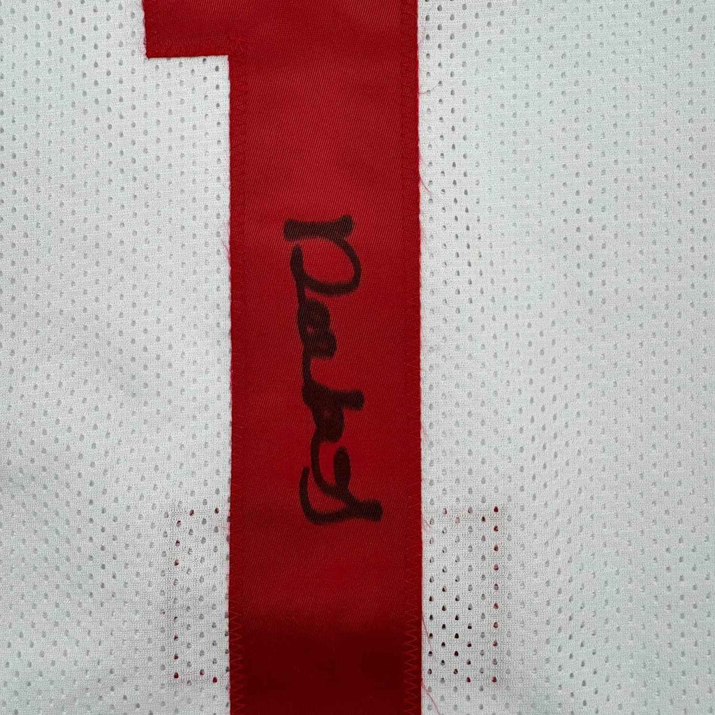 Framed Autographed/Signed Deebo Samuel Sr. #1 35x39 San Francisco White Football Jersey JSA COA