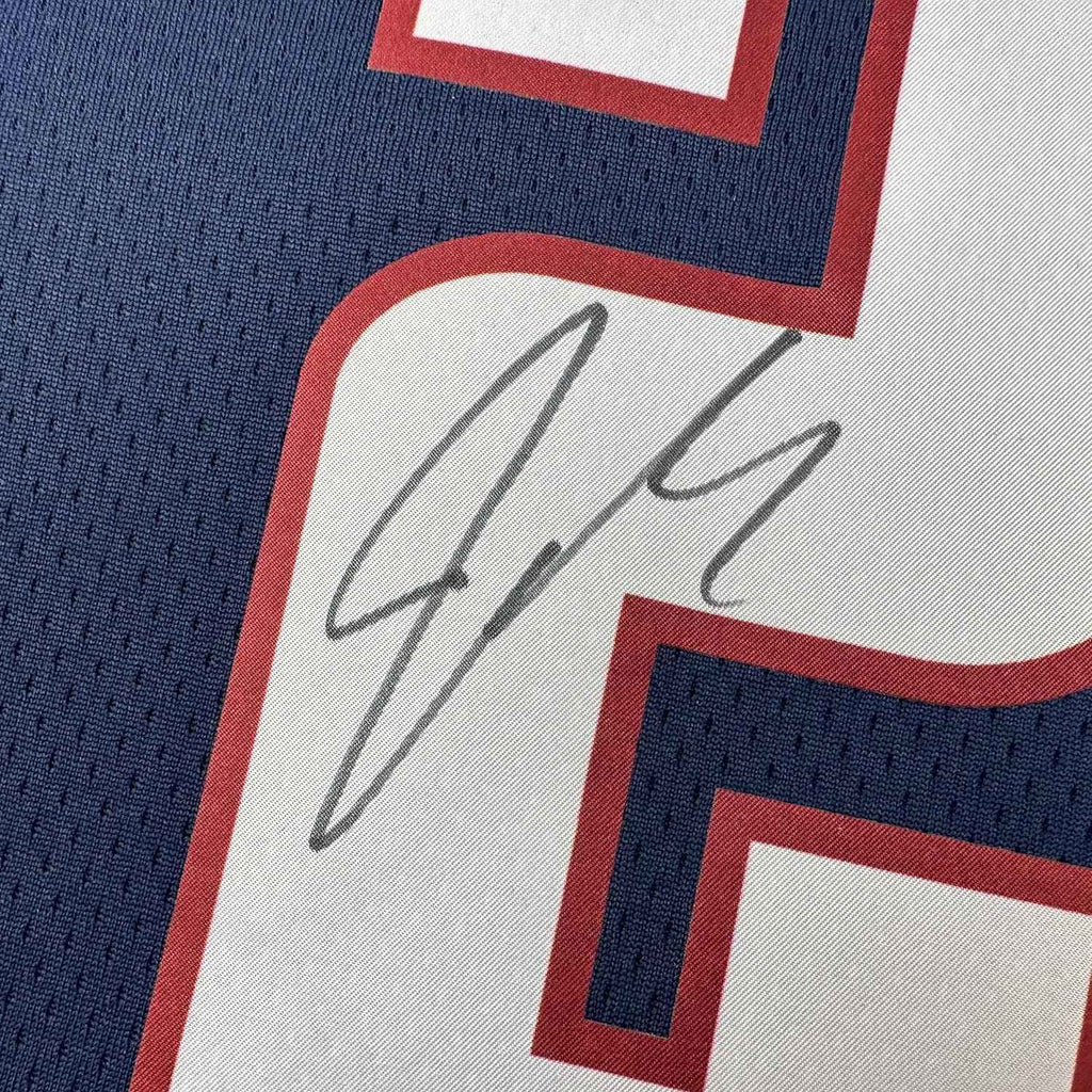 Framed Autographed/Signed Jamal Murray 35x39 Denver Nuggets Blue Authentic Swingman Basketball Jersey Fanatics COA