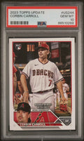 Graded 2023 Topps Update Corbin Carroll #US244 Rookie RC Baseball Card PSA 10 Gem Mint