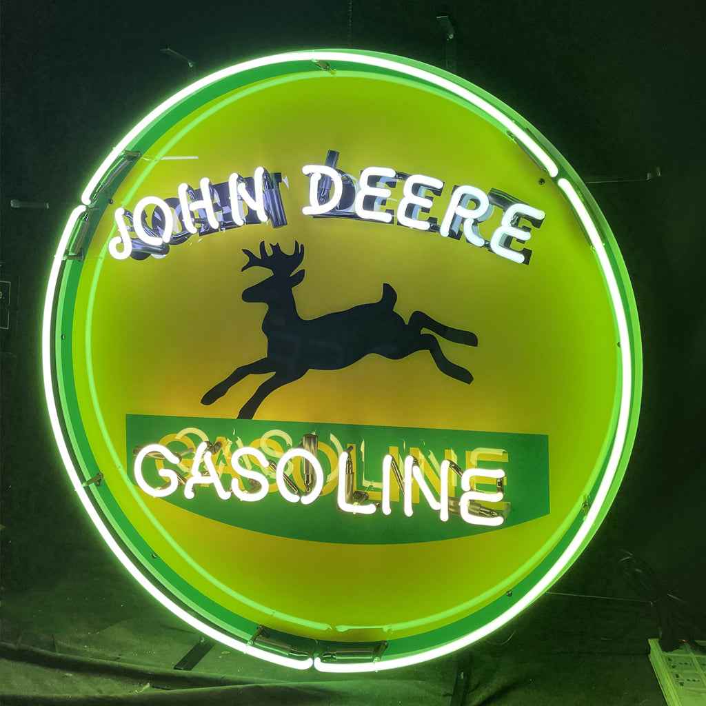 John Deere Gasoline Neon Signs