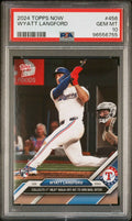 Graded 2024 Topps Now Wyatt Langford #456 Rookie RC Baseball Card PSA 10 Gem Mint