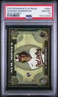 Graded 2023 Topps Bowman Platinum Gunnar Henderson #NM1 New Money Rookie RC Baseball Card PSA 10 Gem Mint
