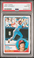 Graded 1983 Topps Mike Schmidt #300 Baseball Card PSA 10 Gem Mint