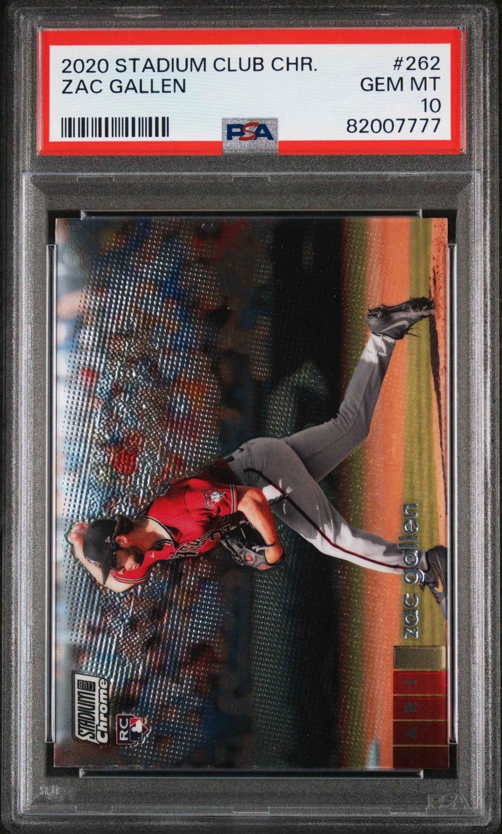 Graded 2020 Topps Stadium Club Zac Gallen #262 Rookie RC Baseball Card PSA 10 Gem Mint