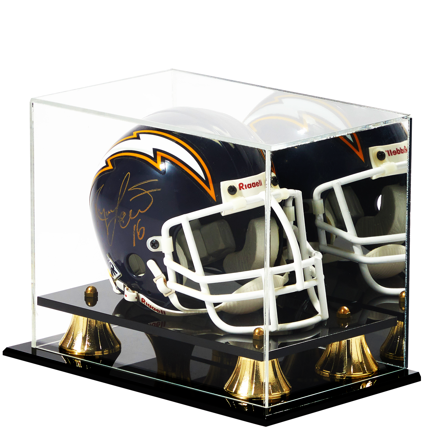 Clear Acrylic Mini Football Helmet Display