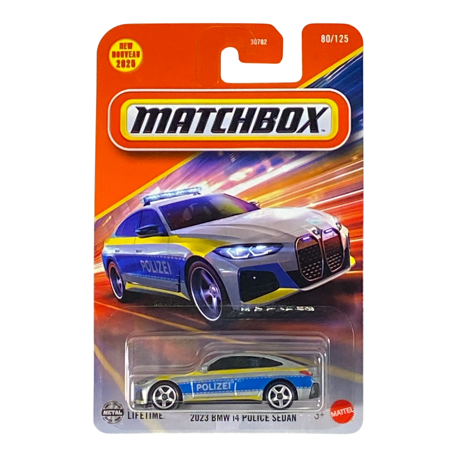 Matchbox 2023 BMW i4 Police Sedan | 2025 Matchbox Series 80/125
