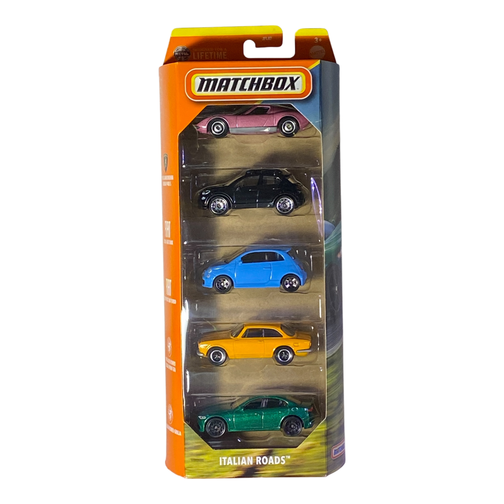 Matchbox Italian Roads 5 Pack Die-Cast Set