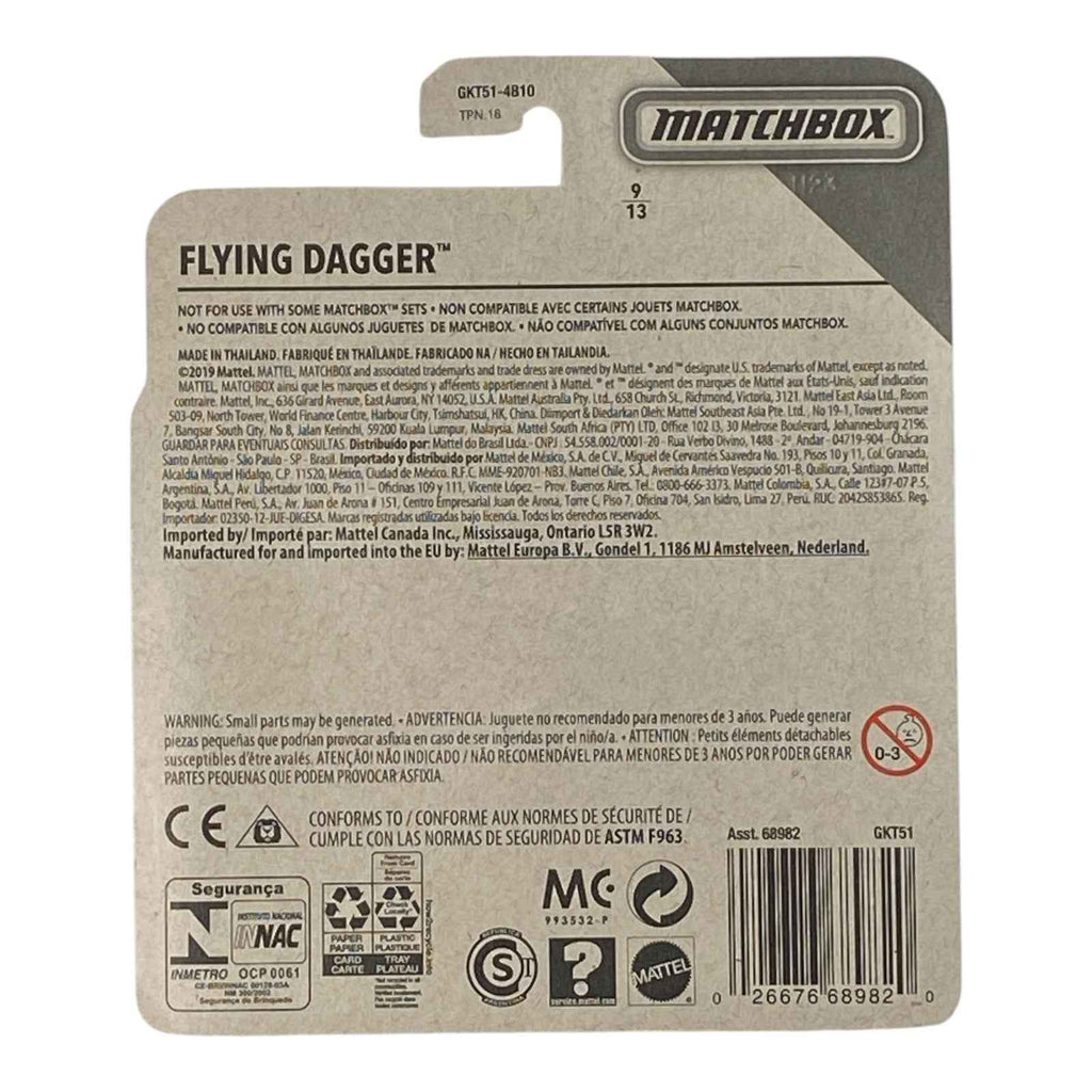 Matchbox Flying Dagger - Matchbox Sky Busters Series 9/13