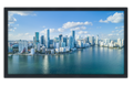 Professionally Framed Miami Florida Skyline High-Resolution Panoramic Photo 12x22 Wall Art