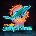 Miami Dolphins With Acrylic Logo Neon Signs Light