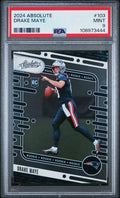 Graded 2024 Panini Absolute Drake Maye #103 Rookie RC Football Card PSA 9 Mint