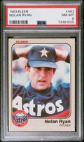 Graded 1983 Fleer Nolan Ryan #463 Baseball Card PSA 8 NM-MT