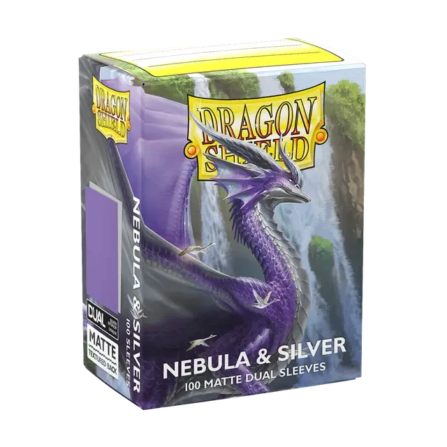 Dragon Shield:  Nebula & Silver Dual Matte Sleeves (100)