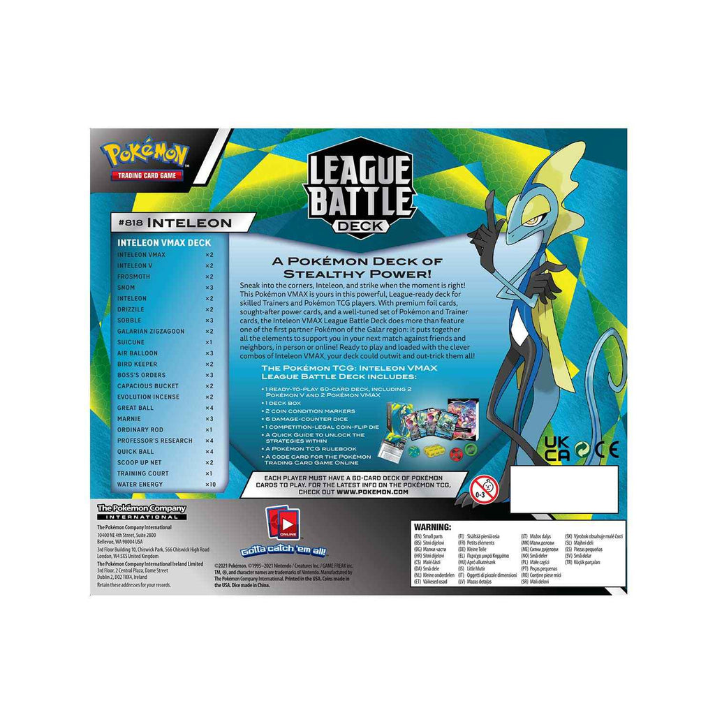 Pokémon TCG: Inteleon VMAX League Battle Deck
