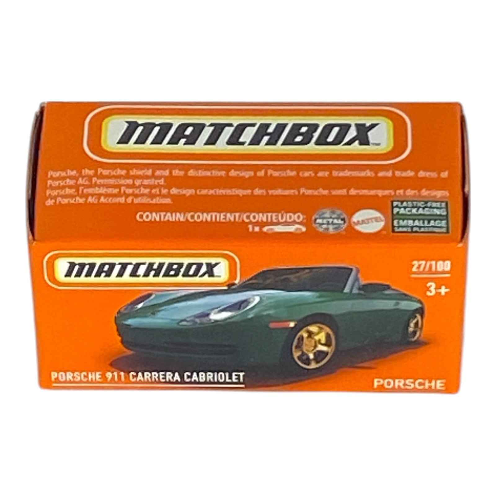 Matchbox Porsche 911 Carrera Cabriolet - Power Grabs - Matchbox Series 27/100