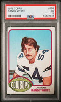Graded 1976 Topps Randy White #158 Rookie RC Football Card PSA 5 Excellent