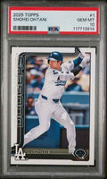Graded 2025 Topps Shohei Ohtani #1 Baseball Card PSA 10 Gem Mint