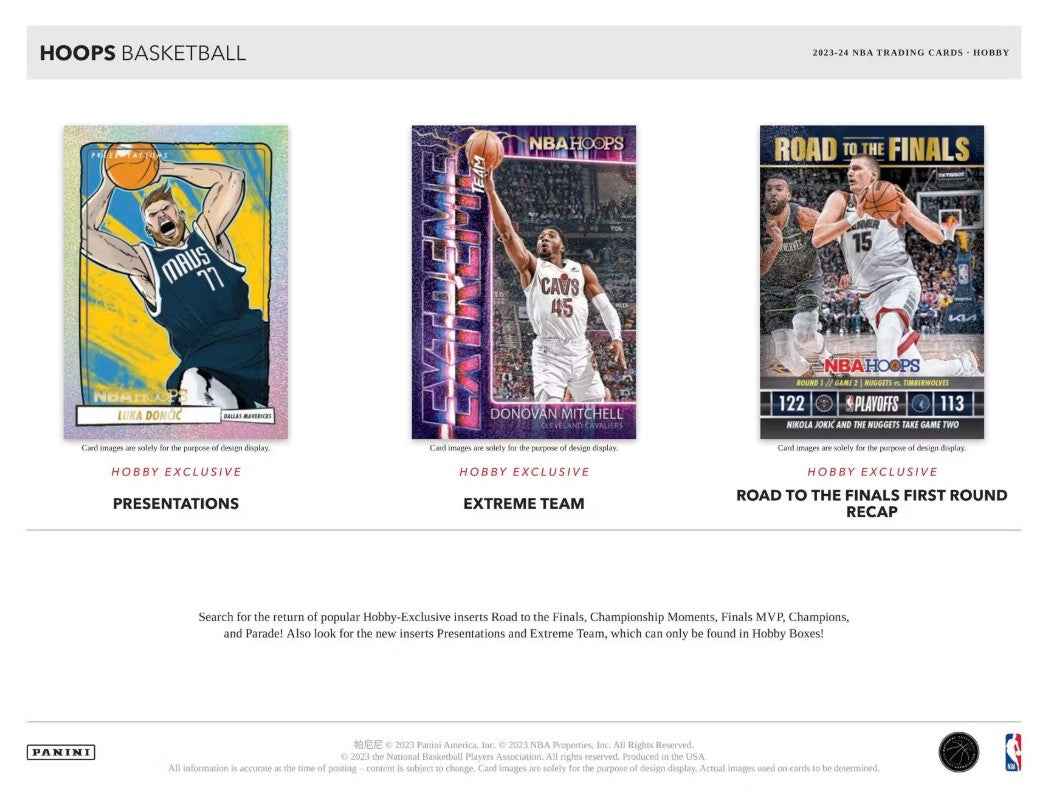 2023/24 Panini NBA Hoops Basketball Hobby Box