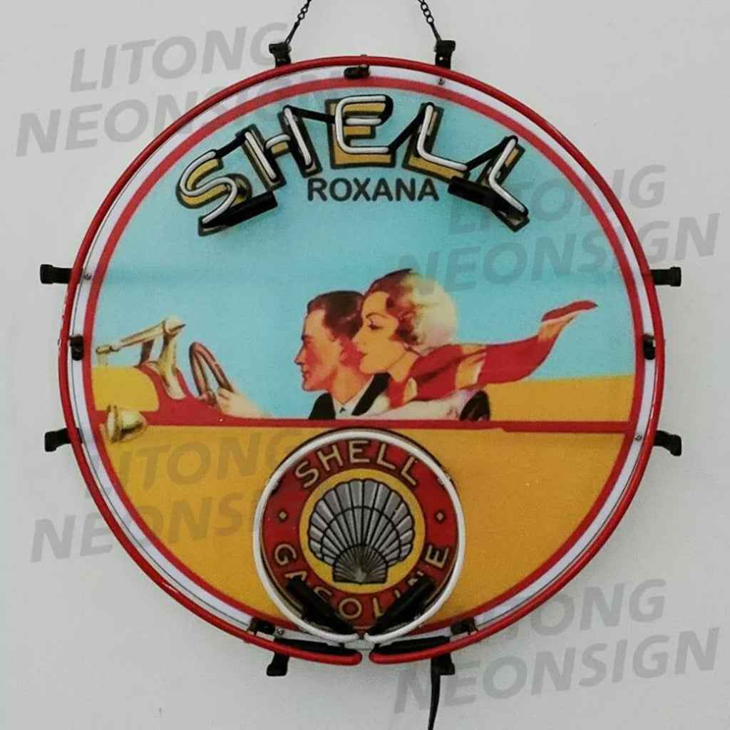Shell Gasoline Roxana Neon Signs
