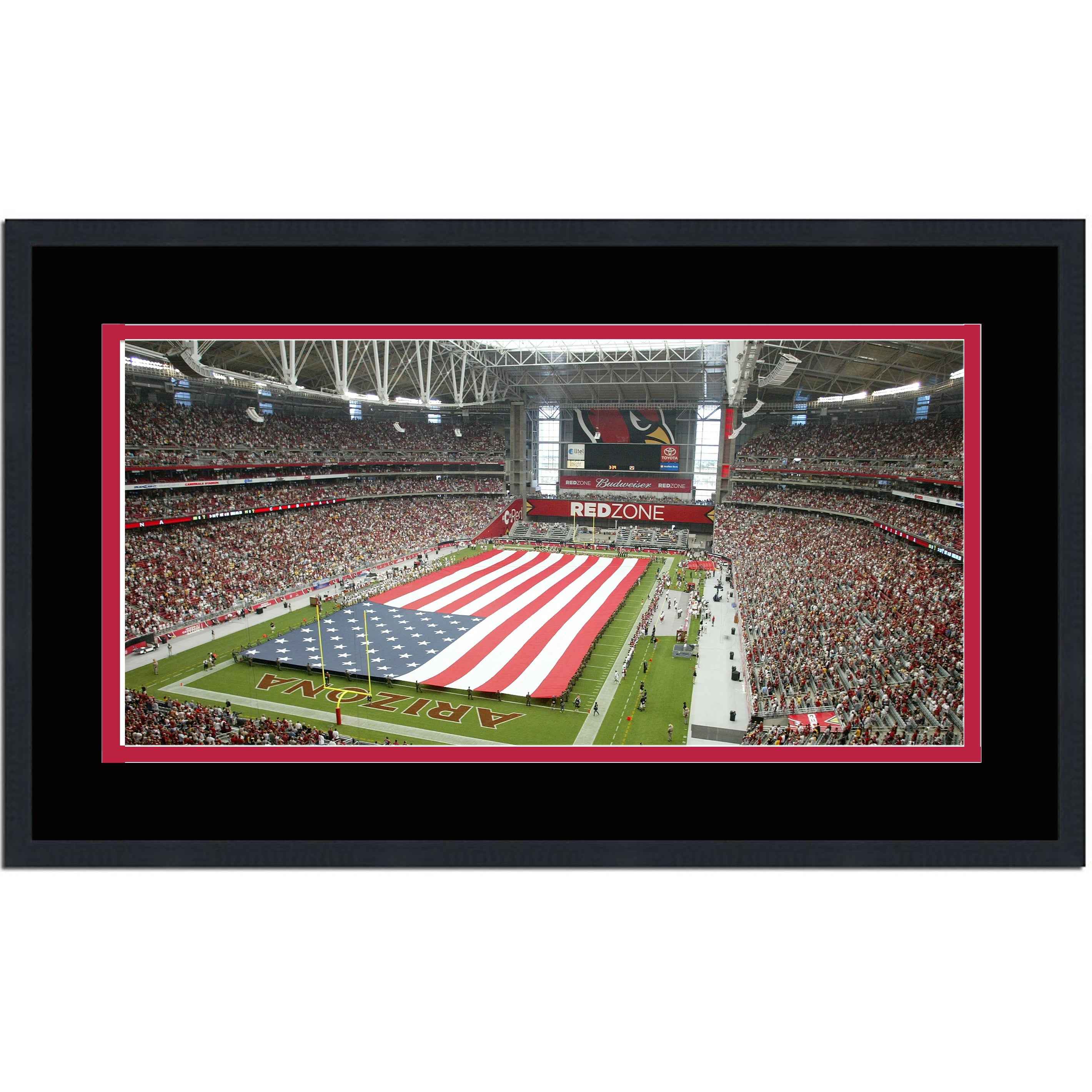 Framed State Farm Stadium Arizona Cardinals 16x24 Football Photo Professionally Matted