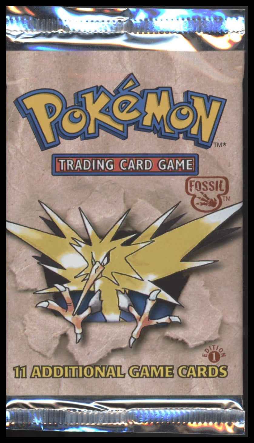 Pokemon 1st Edition Fossil Sealed 3 Pack Set