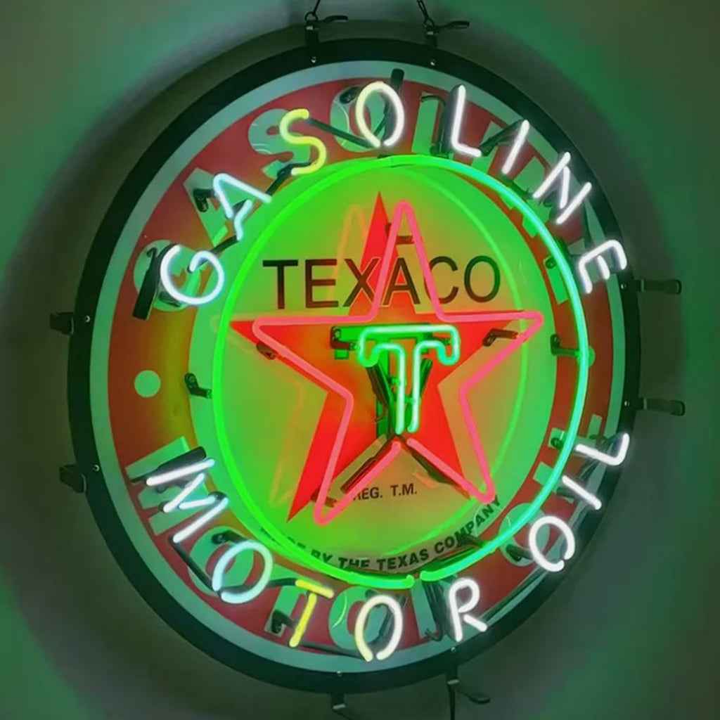 Texaco Gasoline Motor Oil Neon Signs