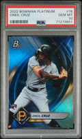 Graded 2022 Topps Bowman Platinum Oneil Cruz #78 Rookie RC Baseball Card PSA 10 Gem Mint