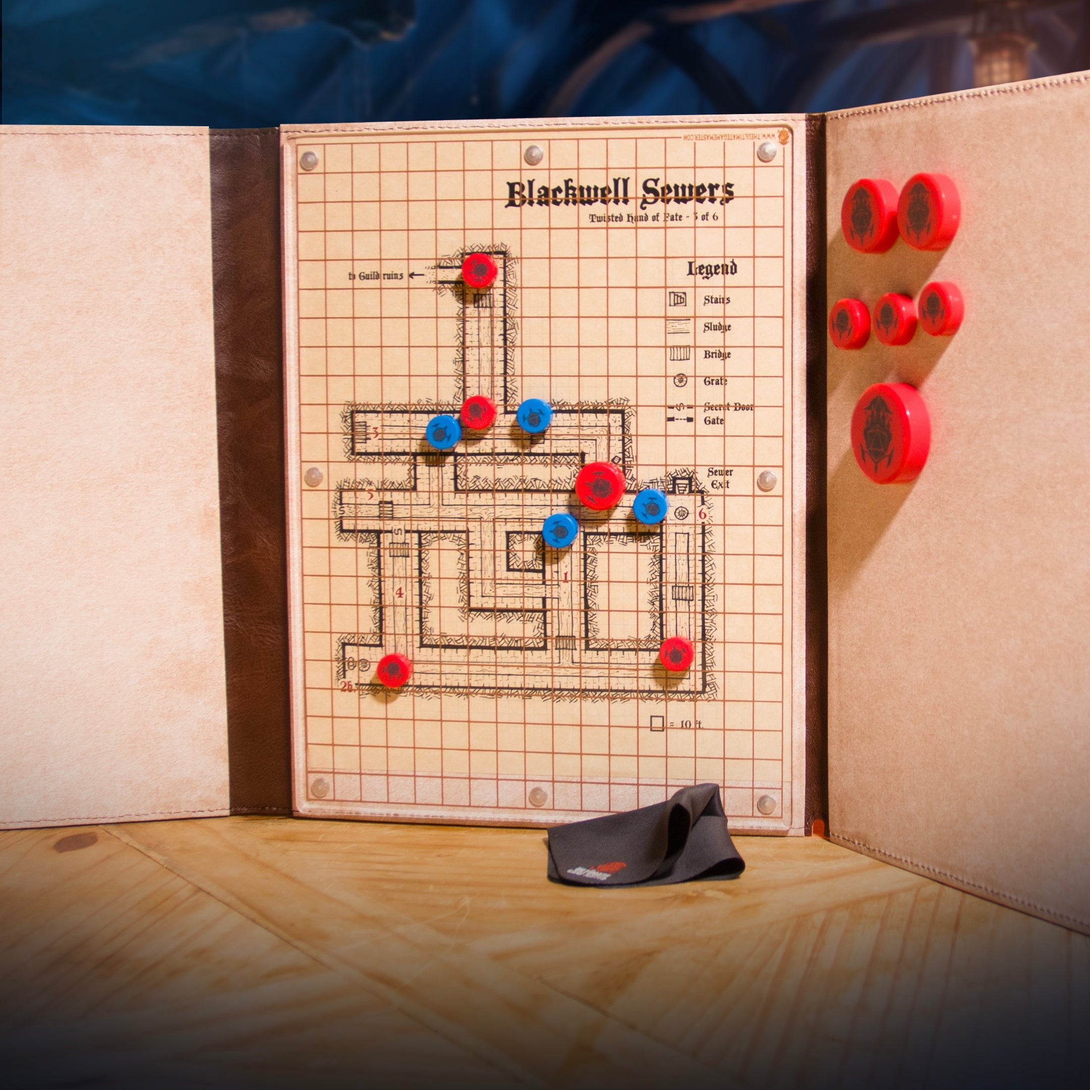 Magnetic Map Pack - Dry-Erase Battle Maps for D&D Combat & Game Master Screen
