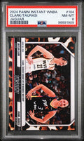 Graded 2024 Panini Instant WNBA Caitlin Clark/Diana Taurasi #104 Jaguar /10 Basketball Card PSA 8 Near Mint