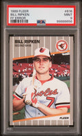 Graded 1989 Fleer Bill Ripken #616 FF Error Baseball Card PSA 9 Mint