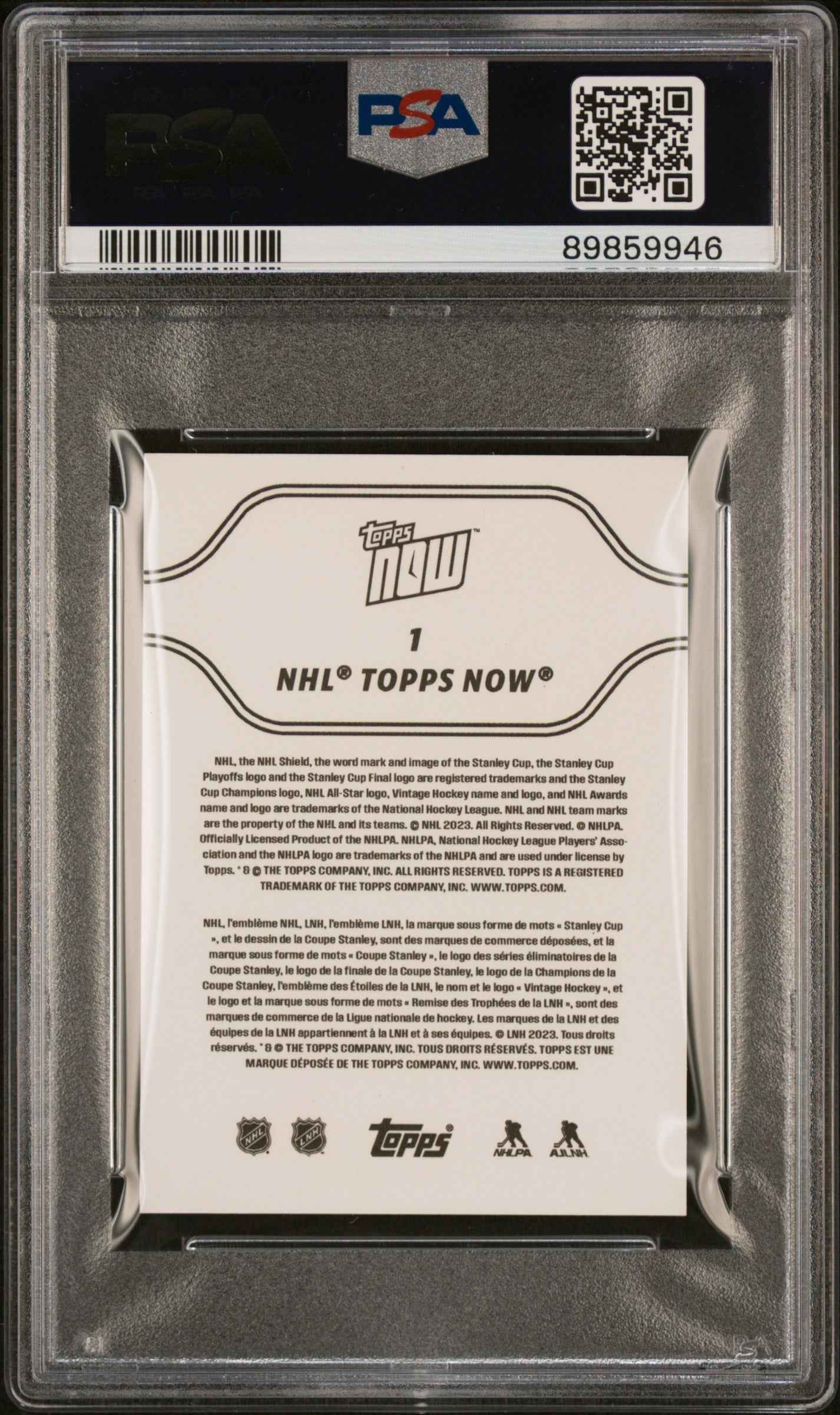 Graded 2023 Topps Now NHL Connor Bedard #1 Stickers Rookie RC Hockey Card PSA 7 Near Mint