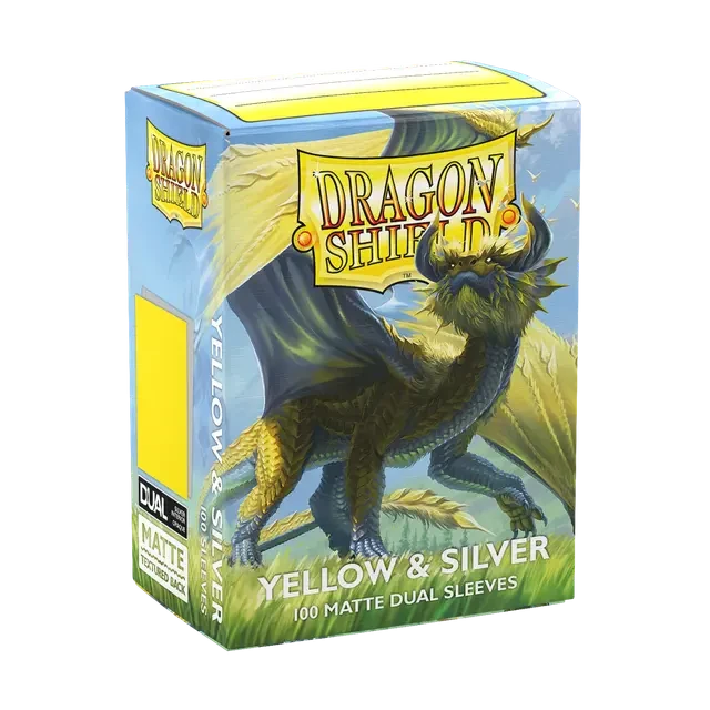 Dragon Shield: Yellow & Silver - Matte Dual Sleeves