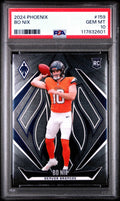 Graded 2024 Panini Phoenix Bo Nix #159 Rookie RC Football Card PSA 10 Gem Mint
