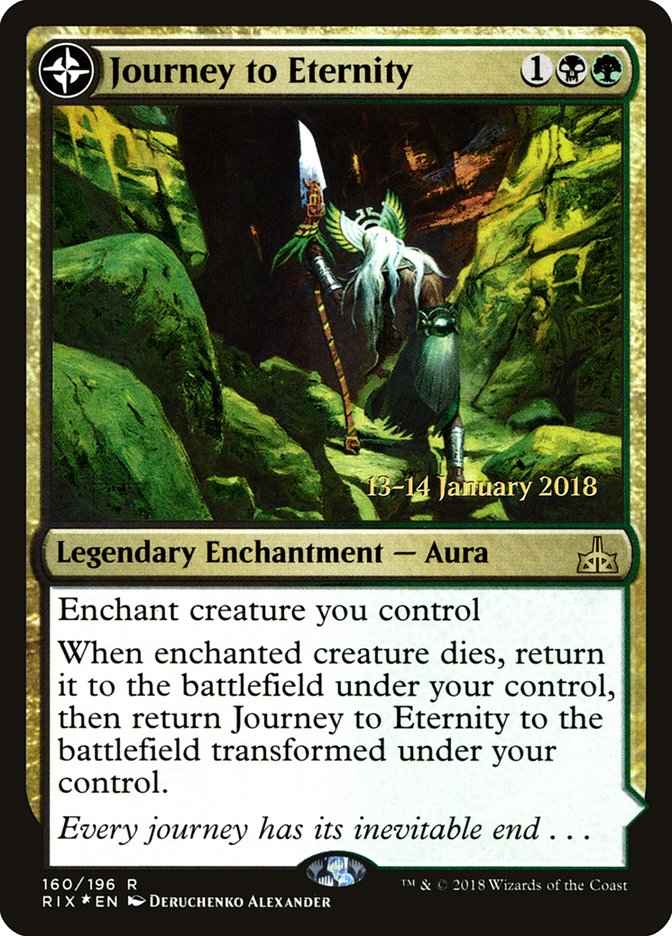Journey to Eternity // Atzal, Cave of Eternity (PRE-160S) - Rivals of Ixalan Promos: (compasslanddfc) Foil