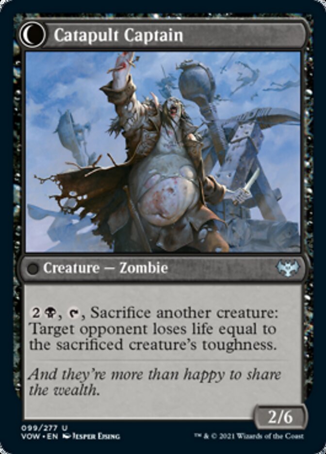 Catapult Fodder // Catapult Captain (VOW-099) - Innistrad: Crimson Vow: (Double Faced Transform)