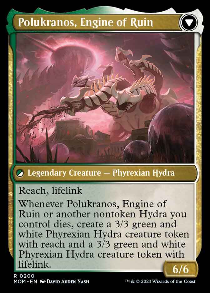 Polukranos Reborn // Polukranos, Engine of Ruin (MOM-200) - March of the Machine